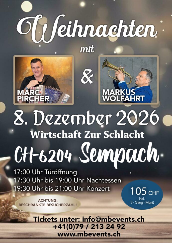 Weihnachten mit Marc Pircher und Markus Wolfahrt